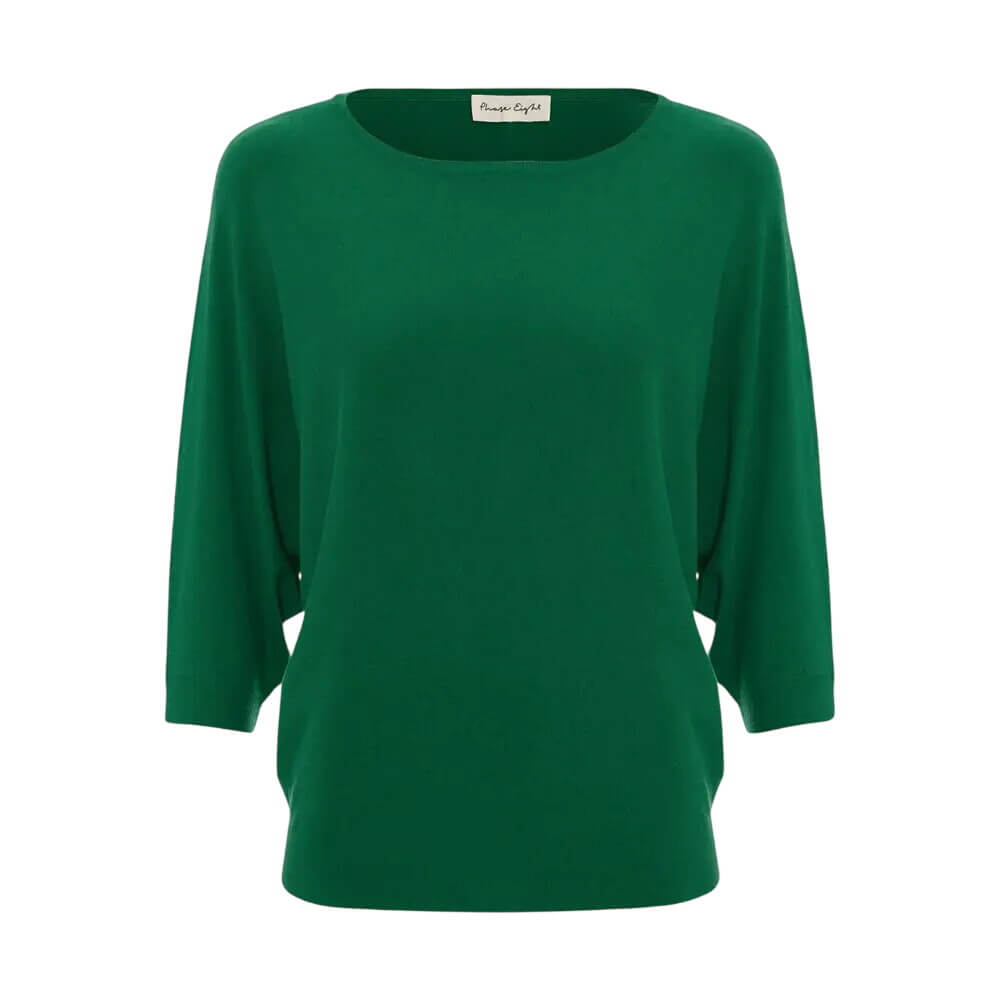 Phase Eight Cristine Green Batwing Knitted Jumper
